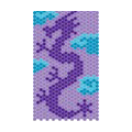 Dragon Crystal Bling Diamond Rhinestone Jewellery stickers for mobile phone cases covers - Purple