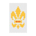 Flower Crystal Bling Diamond Rhinestone Jewellery stickers for cell phone cases covers - Yellow