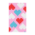 Heart Love Crystal Bling Diamond Rhinestone Jewellery stickers for cell phone cases covers - Pink