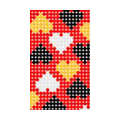 Heart Love Crystal Bling Diamond Rhinestone Jewellery stickers for cell phone cases covers - Red