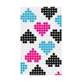 Heart Love Crystal Bling Diamond Rhinestone Jewellery stickers for cell phone cases covers - White