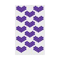 Heart shaped Crystal Bling Diamond Rhinestone Jewellery stickers for mobile phone cases covers - Purple