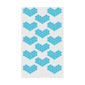 Heart shaped Crystal Bling Diamond Rhinestone Jewellery stickers for mobile phone cases covers - Sky blue