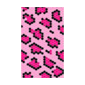 Leopard Crystal Bling Diamond Rhinestone Jewellery stickers for mobile phone cases covers - Pink Red