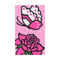 Butterfly Crystal Bling Diamond Rhinestone Jewellery stickers for mobile phone cases covers - Flower White