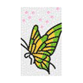 Butterfly Crystal Bling Diamond Rhinestone Jewellery stickers for mobile phone cases covers - Green Yellow