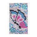 Butterfly Crystal Bling Diamond Rhinestone Jewellery stickers for mobile phone cases covers - Pink Blue