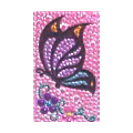Butterfly Crystal Bling Diamond Rhinestone Jewellery stickers for mobile phone cases covers - Purple Pink