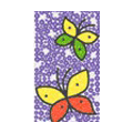 Butterfly Crystal Bling Diamond Rhinestone Jewellery stickers for mobile phone cases covers - Two Yellow