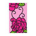 Flower Bling Diamond Crystal Rhinestone Jewellery stickers for mobile phone cases covers - Rose