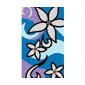 Flower Crystal Bling Diamond Rhinestone Jewellery stickers for mobile phone cases covers - Blue