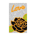 Flower Crystal Bling Diamond Rhinestone Jewellery stickers for mobile phone cases covers - Gold