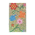 Flower Crystal Bling Diamond Rhinestone Jewellery stickers for mobile phone cases covers - Green Yellow