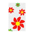 Flowers Crystal Bling Diamond Rhinestone Jewellery stickers for mobile phone cases covers - Red