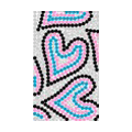 Heart Crystal Bling Diamond Rhinestone Jewellery stickers for mobile phone cases covers - Green Black
