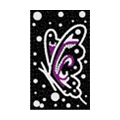 Round Crystal Bling Diamond Rhinestone Jewellery stickers for mobile phone cases covers - Purple Black