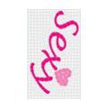 Sexy Crystal Bling Diamond Rhinestone Jewellery stickers for mobile phone cases covers - Pink