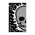 Skull Crystal Bling Diamond Rhinestone Jewellery stickers for mobile phone cases covers - Gray Black