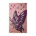Butterfly Bling Diamond Crystal Rhinestone Jewellery stickers for mobile phone cases covers - Pink