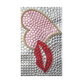 Heart Love Crystal Bling Diamond Rhinestone Jewellery stickers for mobile phone cases covers - White