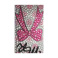 Bowknot Crystal Bling Diamond Rhinestone Jewellery stickers for mobile phone cases covers - Pink