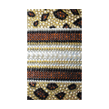 Leopard Crystal Bling Diamond Rhinestone Jewellery stickers for mobile phone cases covers - Yellow
