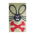 Mouse Crystal Bling Diamond Rhinestone Jewellery stickers for mobile phone cases covers - Yellow