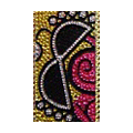Flower Crystal Bling Diamond Rhinestone Jewellery stickers for mobile phone cases covers - Leaf