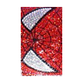 Spiderweb Crystal Bling Diamond Rhinestone Jewellery stickers for mobile phone cases covers - Red