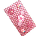 Flower 3D Crystal Bling Diamond Rhinestone Jewellery stickers for mobile phone cases covers - Pink