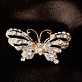 Bling 3D Butterfly Alloy Crystal Rhinestone DIY Phone Case Cover Deco Kit - White
