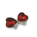 Bling Bowknot Alloy Crystal Rhinestone DIY Phone Case Cover Deco Den Kit - Red