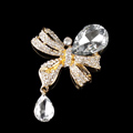 Bling Bowknot Alloy Crystal Rhinestone DIY Phone Case Cover Deco Den Kit - White