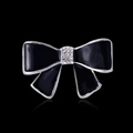Bling Bowknot Alloy Crystal Rhinestone DIY Phone Case Cover Deco Kit - Black