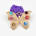 Bling Butterfly Alloy Crystal Rhinestone DIY Phone Case Cover Deco Den Kit - Gold