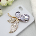 Bling Butterfly Alloy Metal Rhinestone Crystal DIY Phone Case Cover Deco Kit - Purple