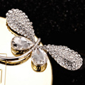 Bling Butterfly Alloy Rhinestone Crystal DIY Phone Case Cover Deco Kit - White