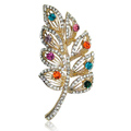 Bling Feather Alloy Rhinestone Crystal DIY Phone Case Cover Deco Kit - Color