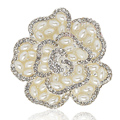 Bling Flower Alloy Crystal Rhinestone DIY Phone Case Cover Deco Kit 49*48mm - White