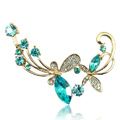 Bling Flower Alloy Crystal Rhinestone DIY Phone Case Cover Deco Kit 65*45mm - Blue