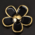 Bling Flower Alloy Metal Crystal DIY Phone Case Cover Deco Kit 29mm - Black