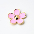 Bling Flower Alloy Metal Rhinestone DIY Phone Case Cover Deco Kit - Pink 03