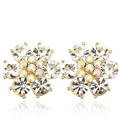 Bling Flower Alloy Rhinestone Crystal DIY Phone Case Cover Deco Kit 23mm - White