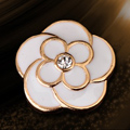 Bling Flower Alloy Rhinestone Crystal DIY Phone Case Cover Deco Kit - White 01