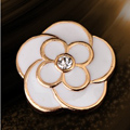 Bling Flower Alloy Rhinestone Crystal DIY Phone Case Cover Deco Kit - White