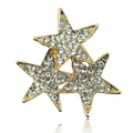 Bling Stars Alloy Rhinestone Crystal DIY Phone Case Cover Deco Kit 37mm - Gold