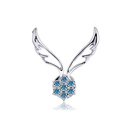 Bling Angel wing Alloy Crystal Rhinestone DIY Phone Case Cover Deco Kit - Blue