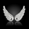Bling Angel wing Alloy Rhinestone Crystal DIY Phone Case Cover Deco Kit 38*15mm - White