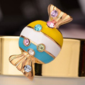 Bling Colorful candy Alloy Crystal Rhinestone DIY Phone Case Cover Deco Kit - Blue