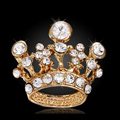 Bling Crown Alloy Rhinestone Crystal DIY Phone Case Cover Deco Kit 22*24mm - Gold